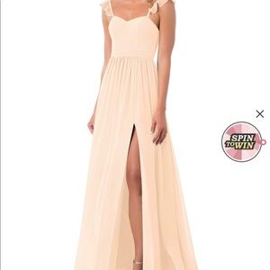 Azazie Metz Dress A10 Blushing Pink